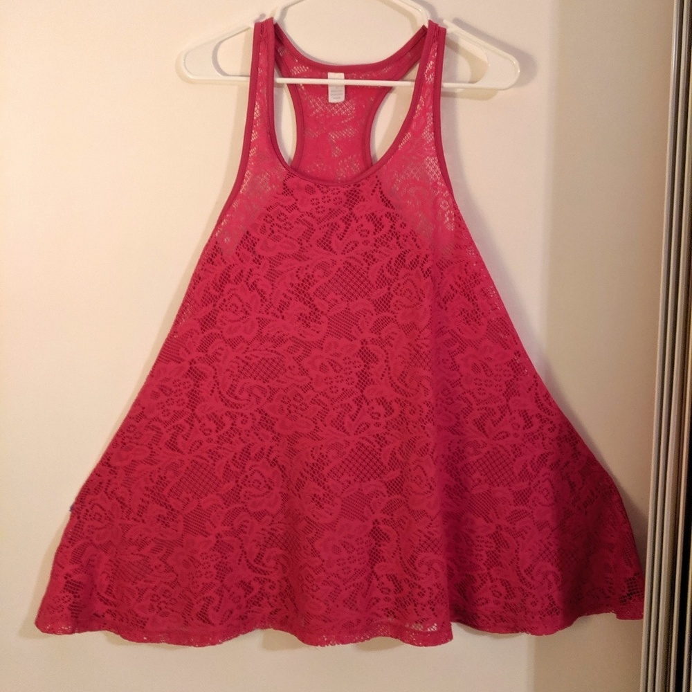 No Brand Beach Cover-up Lace Tank Dress MED